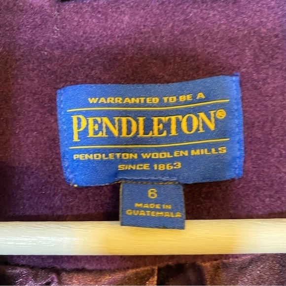 NWT Pendleton Wool Angora Career Compliments Coat; Mid Length; Deep Purple - Picture 5 of 13